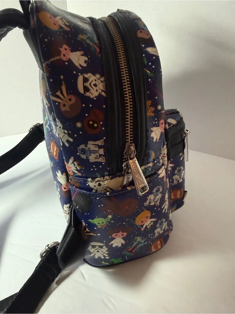 Loungefly Kids Star Wars Navy Multi-Character Mini Backpack